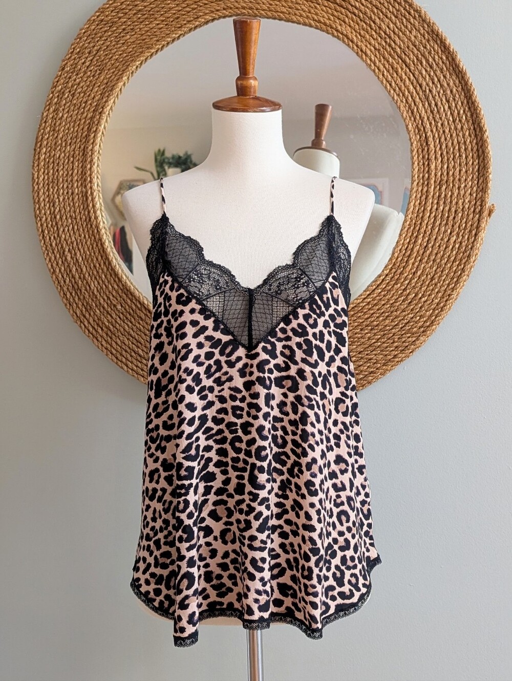Zadig & Voltaire Christy Leopard And Lace Cami - Picture 2 of 6